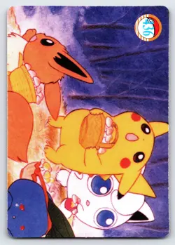 Pocket Monsters #438 Vending Prism Holo Vintage Pokemon Ash Pikachu - Nm/Vlp - Image 2