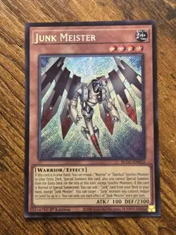 Junk Meister BLGG-EN033 Secret Rare Yugioh Battles of Legend Glorious Gallery - Image 1