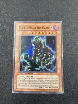 Yu-Gi-Oh! TCG Masked Beast Des Gardius Limited Edition Holo Rare TAEV-ENSE1 A6 - Image 2
