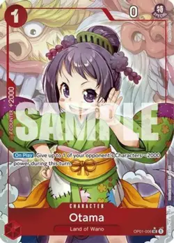 Light Play, Japanese One Piece Otama (Full Art) - OP01-006 - UC - Foil Premium B - Image 1