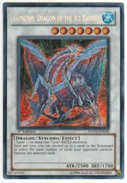 Yugioh! MP Gungnir, Dragon of the Ice Barrier - HA03-EN030 - Secret Rare - Unlim - Image 1