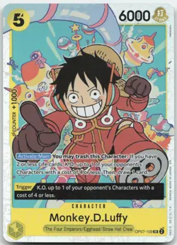 Monkey.D.Luffy OP07-109 One Piece Card NM - Image 1