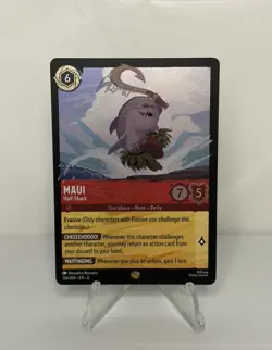 Disney Lorcana Maui Half-Shark Legendary Card FOIL 124/204 Azurite Sea LP/NM - Image 1