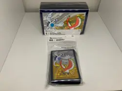 Pokemon Center TCG Lugia Ho-Oh Double Deck Box & Card Sleeves (Lot Of 2) IN HAND - Image 1