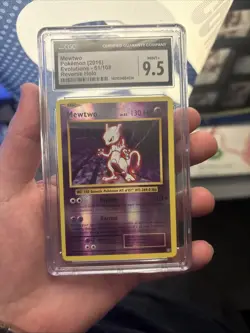 Mewtwo Evolutions Reverse Holo Card 51/108 CGC 9.5 - Image 1