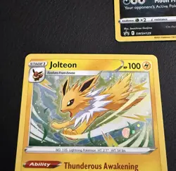 Pokemon promo cards eeveelutions Umbreon SWSH129 Cosmos Holo trio holo TCG NM - Image 4