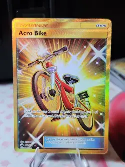 FULL ART Pokemon ACRO BIKE Card CELESTIAL STORM- 178/168- Sun Moon Trainer-NM - Image 1