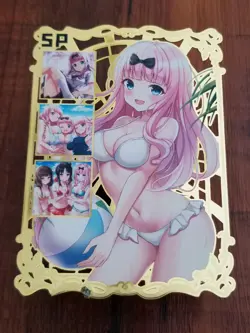 Chika Fujiwara - Kaguya-sama - Goddess Story Gold Metal SP Card - #149/200 - Image 1