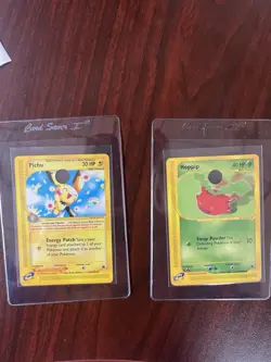 Pichu Hoppip Glossy 2002 Demo English Pokemon Cards - Image 1