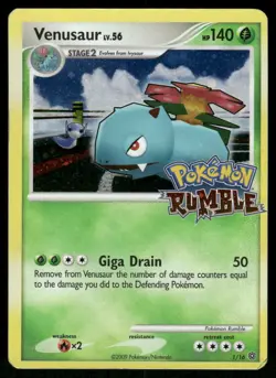 Pokemon Cards Venusaur 1/16 Pokemon Rumble DMG *3 - Image 1