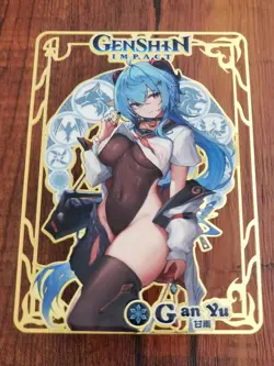 Ganyu - Genshin Impact - Goddess Story Gold Metal Card - Image 1