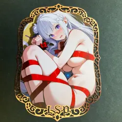 Goddess Story Gold METAL Card - Maiden Party - Serial Number #/100! Emilia - Image 3