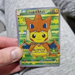 Pokemon Charizard Pikachu Holo Promo Japanese Style Full Art Card - Image 4