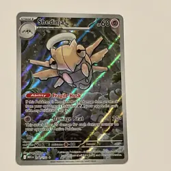 SHEDINJA 144/132 MEGA EVOLUTION Illustration Rare Holo Full Art Pokemon Card - Image 1