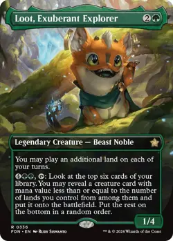 Loot, Exuberant Explorer (Borderless) FDN LP 336 - Image 1