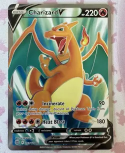 Pokemon TCG Charizard V 153/172 SWSH09 Full Art Holo UR EN - Image 1