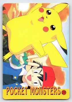 Pocket Monsters #21 Vending Prism Vintage Pokemon Card Pikachu Onix Charmander - Image 2