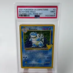 2021 POKEMON CELEBRATIONS CLASSIC COLLECTION #2 BLASTOISE-HOLO PSA 9 - Image 1