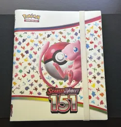 Pokemon TCG Card Game Scarlet & Violet 151 MEW BINDER ONLY 20 Page Lightly Used - Image 1