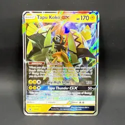 Pokemon Tapu Koko GX SM33 MP Full Art Ultra Rare Shining Legends - Image 1