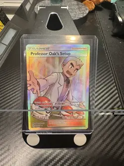 Professor Oak's Setup 233/236 Full Art Ultra Rare Cosmic Eclipse Pokemon NM ✅ - Image 5