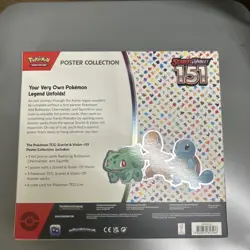Nintendo Pokemon TCG Scarlet & Violet - 151 Poster Collection Box - 3 Packs 820650853166 - Image 2