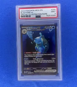 2023 Pokemon Mew En-151 Blastoise ex Special Illustration Rare 200/165 PSA 9 - Image 1