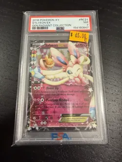 2016 Pokemon XY Sylveon EX Radiant Collection RC21/RC32 PSA 7 - Image 1
