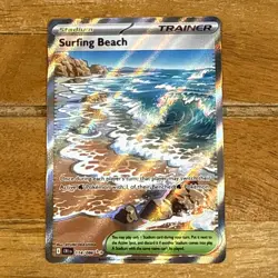 Pokemon TCG Surfing Beach 114/086 Chaos Rising Full Art Holo - Image 1