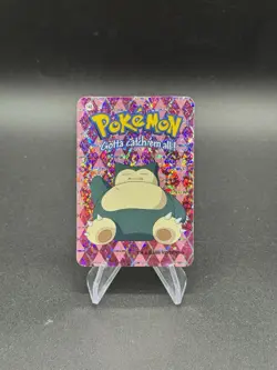Snorlax Holo Pokemon Vintage 2000 Vending Prism Sticker Nintendo Rare - Image 1