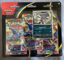 Pokemon TCG - Phantasmal Flames Triple Blister Pack Weavile - New & Sealed - Image 1