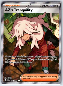 AZ's Tranquility 106/086 Ultra Rare ME04: Chaos Rising Pokemon Holo Near Mint - Image 1