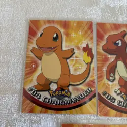 1999 Pokemon Topps Charizard, Charmeleon, Charmander Evolution E4 E5 E6 Non Holo - Image 3