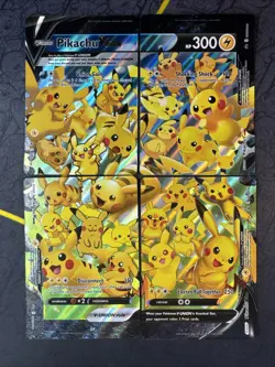 Pikachu V-Union Set of 4 Celebrations Black Star Promo Holo Pokemon - Image 1