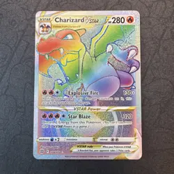 Charizard VSTAR (Secret) 174/172 Swsh09: Brilliant Stars Holo Rainbow Pokemon - Image 1