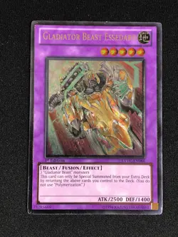 YUGIOH GLADIATOR BEAST ESSEDARII EXVC-EN086 1ST ULTIMATE - Image 1