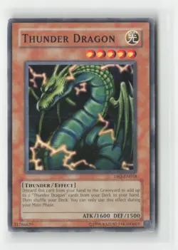 Thunder Dragon DB2-EN058 Common / Short Print Dark Beginning 2 Yu-Gi-Oh HP - Image 1