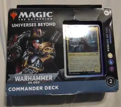MTG Warhammer 40k Forces Of The Imperium Commander Deck Sealed Distressed Box - Image 1