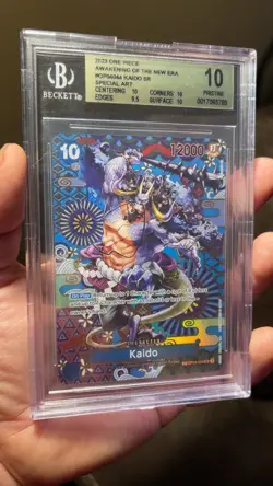 Bandai One Piece Card Game Kaido OP04-044 SR Special Art Holo BGS 10 - Image 3