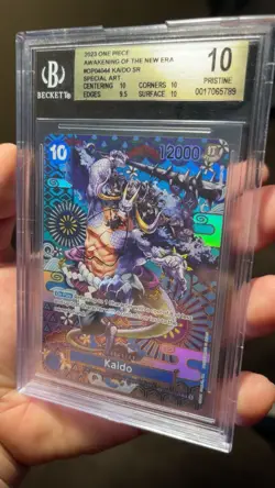 Bandai One Piece Card Game Kaido OP04-044 SR Special Art Holo BGS 10 - Image 4