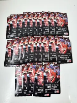 One Piece TCG English OP-16 The Time of Battle Booster Sleeved Pack x25 - Image 1