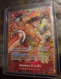 Bandai One Piece CCG Monkey D. Luffy OP16-015 SR Alt Art Foil 6000 - Image 1