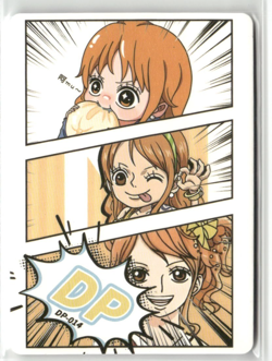 NAMI DP DP-014 CARTOON STRIP Thick ONE PIECE Anime Collectible Card - Image 1