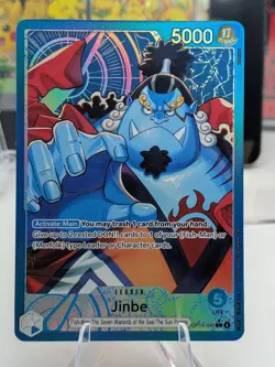 One Piece CCG Jinbe Leader Holo OP14-040 5000 Power English Card Bandai - Image 1