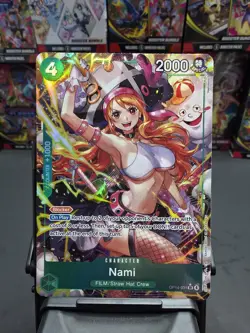 One Piece Nami OP14-031 Alt Art SR English OP14 ***DENT ON TOP RIGHT CORNER **** - Image 1