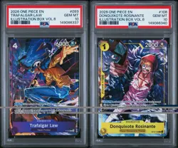 One Piece Illustration Vol. 6 Trafalgar Law Donquixote Rosinante PSA 10 English - Image 1