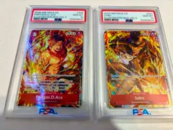 2026 One Piece Illustration Box Vol. 5 Portgas D. Ace Sabo Sequential PSA 10 - Image 1