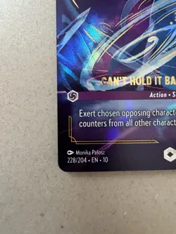 Disney Lorcana Can't Hold It Back Anymore Action Song Enchanted Foil 228/204 - Image 3
