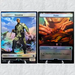 MTG Soldier\Food (Foil) Double-Sided Token Universes Beyond: Doctor Who NM - Image 1