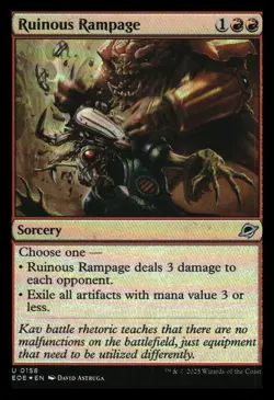 Ruinous Rampage Foil Edge of Eternities MTG NM - Image 1